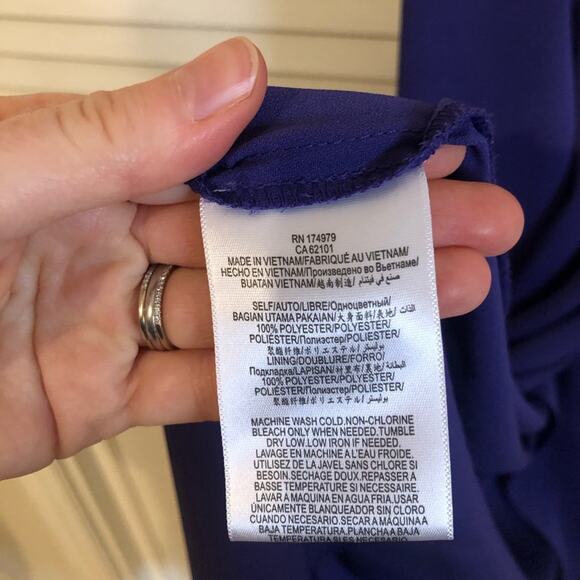 BCBGeneration Purple Wrap Maxi Dress - Picture 4 of 9